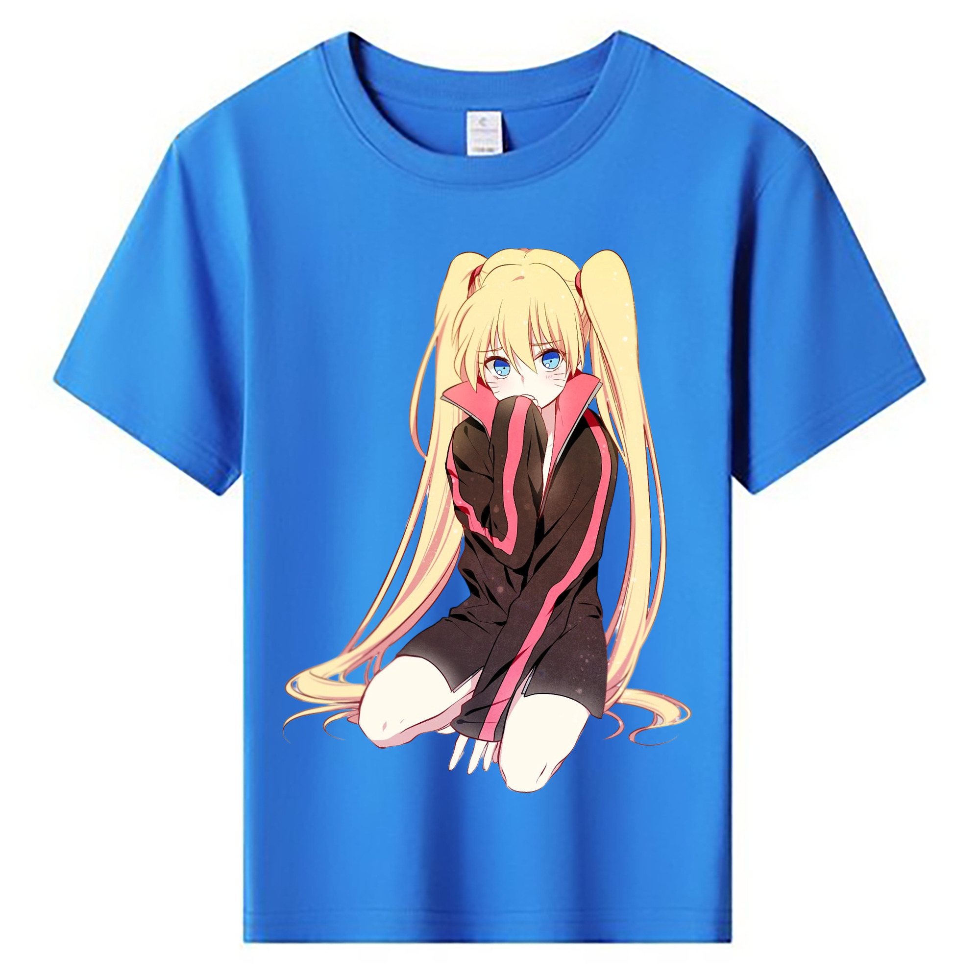 （画像用） NARUTO -ナルト- うずまき ナルト Uzumaki Naruto 綿100％キッズTシャツ（フロントプリント）